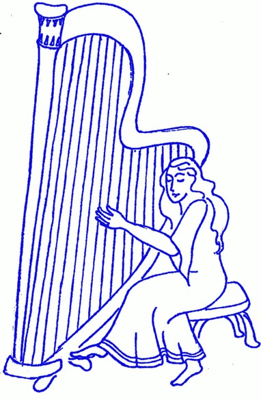 Harp Logo Blue